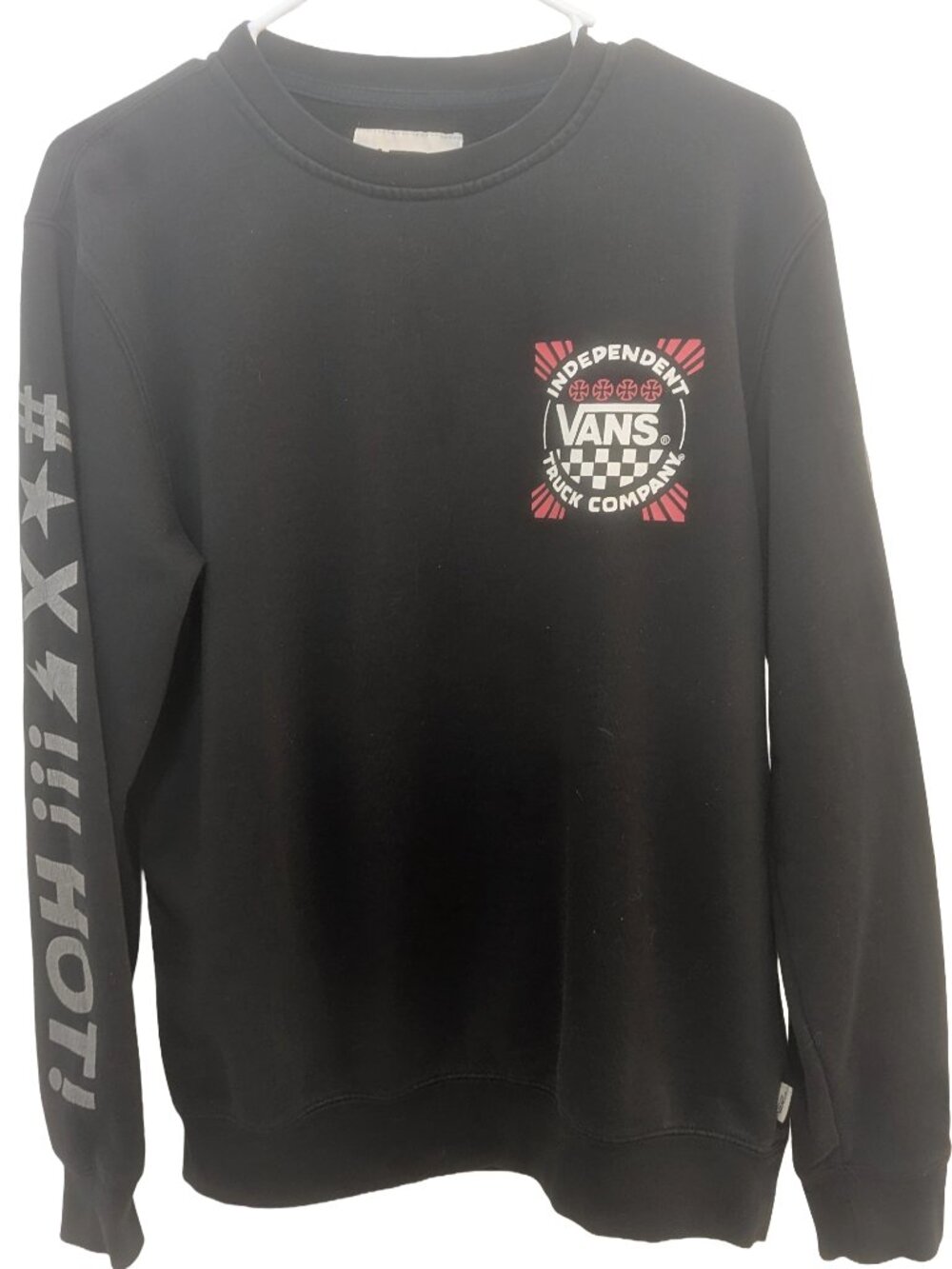 Vans Crewneck Black Independent Truck Company Collab - Women's M Black